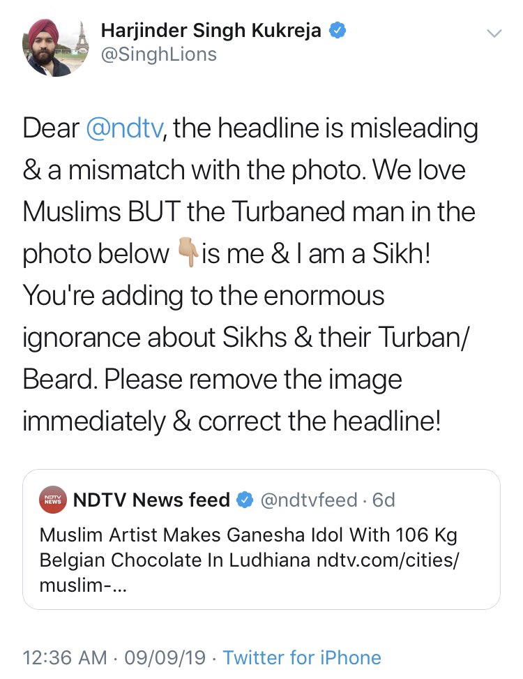 pokershash's tweet photo. Thats how NDTV’s secularism works. Sikh becomes Muslim and Hizbul terrorist becomes Hizbul worker. https://t.co/XU5Uuv4Cuf