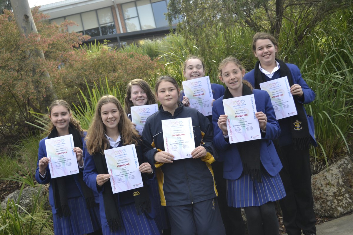 CLCEltham's tweet photo. Wonderful news! 'The Wizards of CLC' that competed at the Metro Northern Regional Final received an Honourable mention and just missed out on making it to the Tournament of Minds State Final. Congratulations to all of our teams involved. #unlimitedpossibilies #clcspirit https://t.co/rEgWu18TcY
