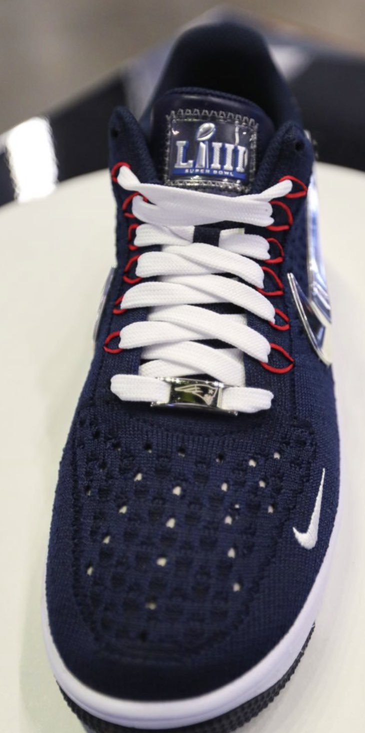 patriots 6x championship nike air force 1s