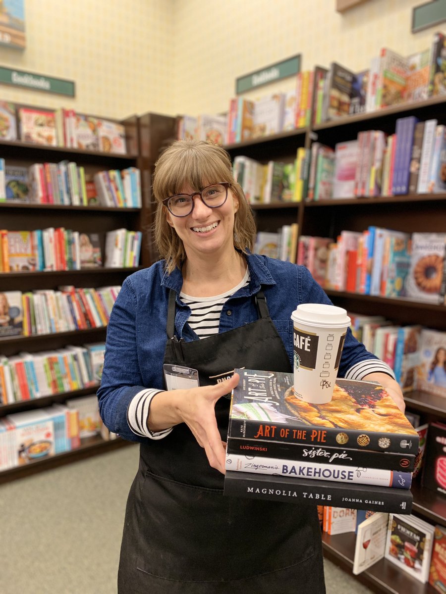It’s perfect baking weather and Jen our Cafe Manager is showing off some of her favorite cookbooks to get you going!  Use the #bncafe app to place your mobile order for your Pumpkin Spice Latte and skip the line and get baking!