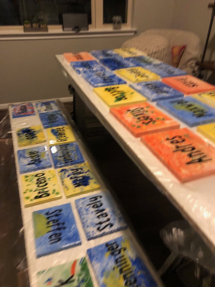 Finishing up our kaleidoscope of true color plaques...paint, vinyl, and epoxy are fun!  #thewildcatway