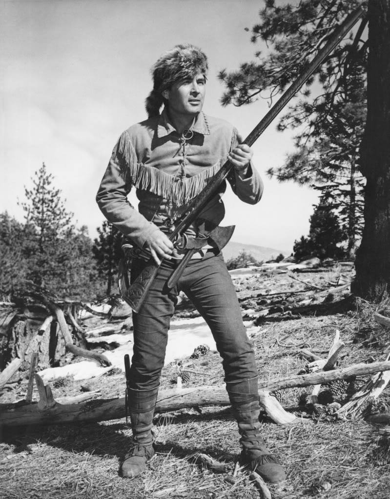 Fess Parker as Daniel Boone, 1964. Fess 