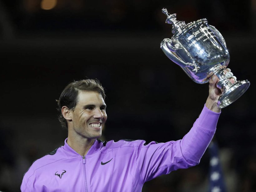 enthusiavjti's tweet photo. Rafael Nadal captured his 19th career Grand Slam title in thrilling fashion on Sunday by winning the US Open final, outlasting Russia's Daniil Medvedev 7-5, 6-3, 5-7, 4-6, 6-4 to seize his fourth crown in New York.#USOpen #RafaelNadal https://t.co/STvs5adzY7