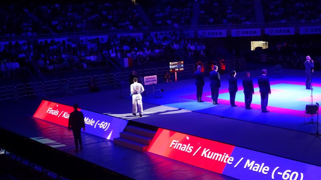 yuki_city's tweet photo. 【ダルハン選手が空手1プレミアリーグで優勝!(スポーツ振興課)】
9月8日の決勝戦で、ダルハン選手が6-0と圧倒的強さで勝利、優勝しました。
イゴリ選手は3位決定戦で敗れました。
今後も #東京オリンピック を目指し戦う選手たちを応援しましょう! #カザフスタン #空手 #Tokyo2020 #karate1tokyo https://t.co/6fgBHu8uJL