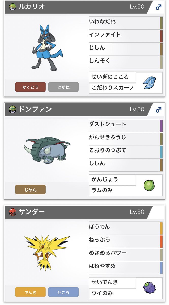 ルカリオ杯パーティー