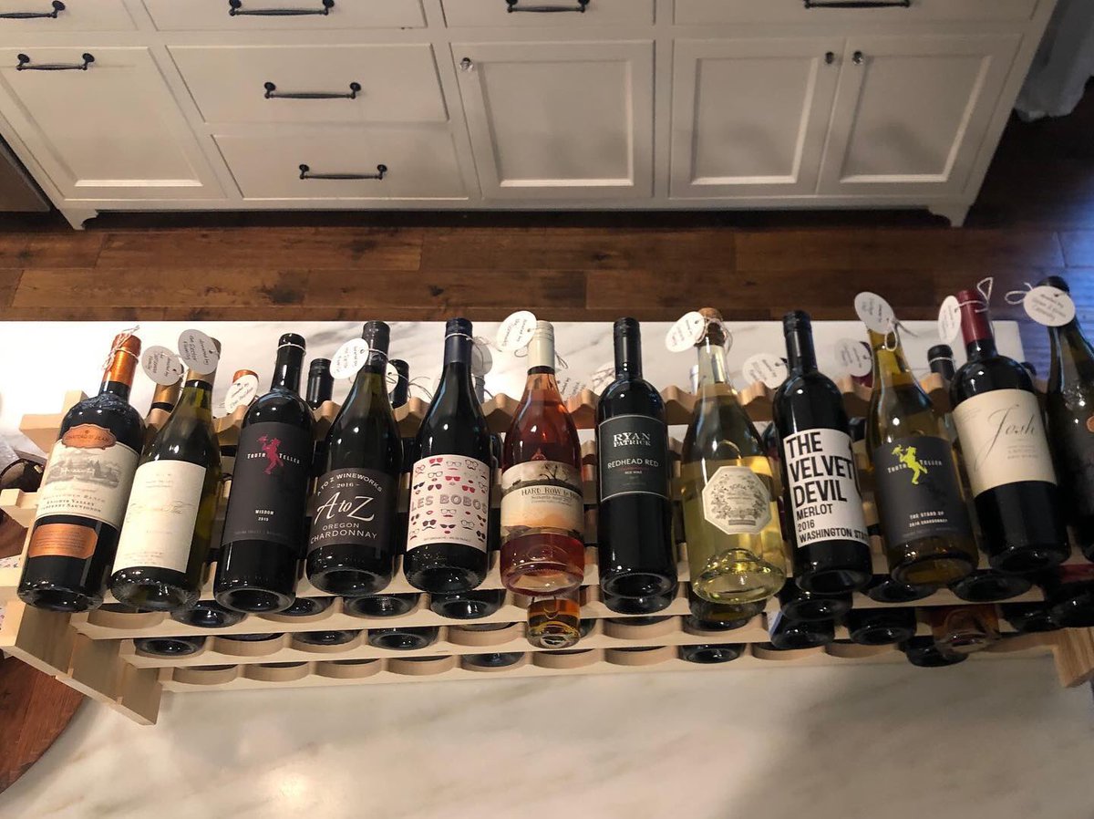 lions_mv's tweet photo. 🍷It's the post you wine-lovers have been waiting for! This wine rack has 48 hand-selected bottles donated by generous community members &amp; business owners! 🎟A $10 raffle ticket could make all of this yours this Sat., Sept. 14, at #Oktoberfest! Must be present to win! 21+ event https://t.co/JXGK6Ip2sR