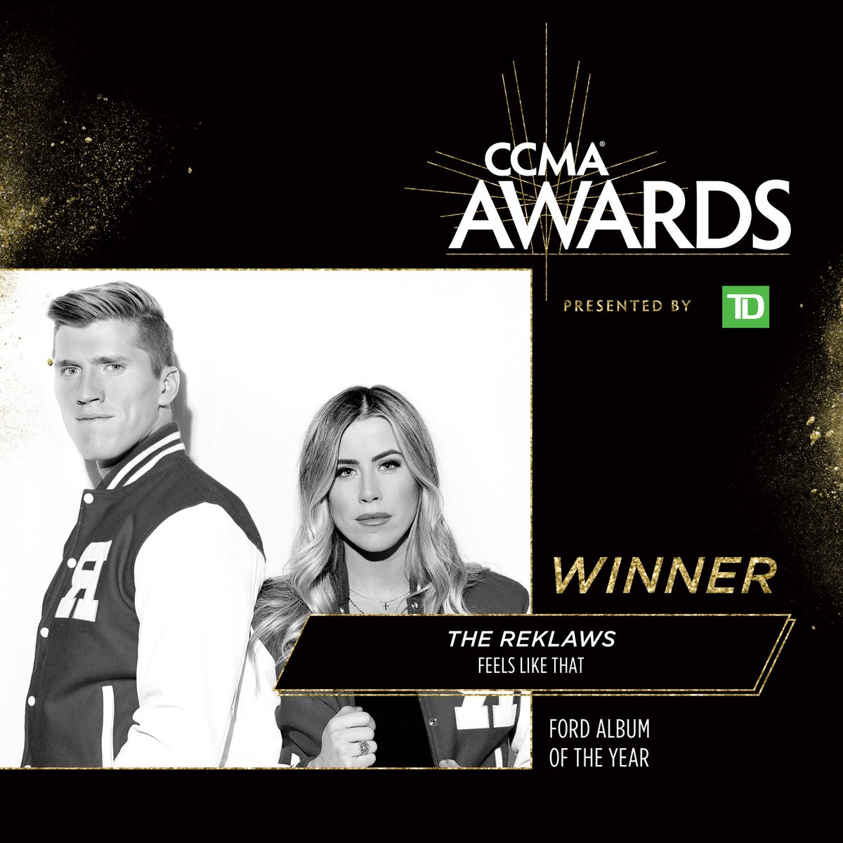 CCMAofficial's tweet image. The 2019 @Ford Album of the Year goes to @thereklaws 👏👏👏