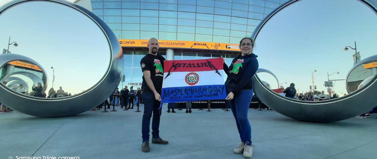 masterofpy's tweet photo. 🇵🇾 ¡Paraguay presente en #SandM2! 🇵🇾
.
Nuestros miembros @peronito84 y @dianurar ya se encuentran en @chase_center a horas del gran show 🎶 ¡Que lo disfruten amigos!
.
.
#MasterOfParaguay #MetallicaClub #MetallicaChapter https://t.co/a5MlB6I9iS