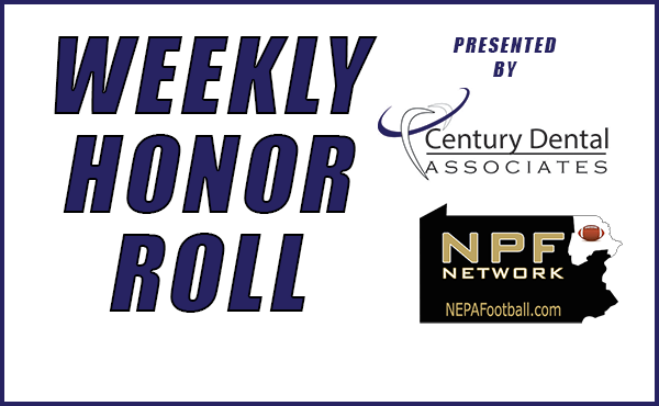 NEPAFootball's tweet photo. Here are the best performances of Week 3 from the WVC and LFC presented by Century Dental https://t.co/brcpKNLOgt https://t.co/yIOXdcr2Pq