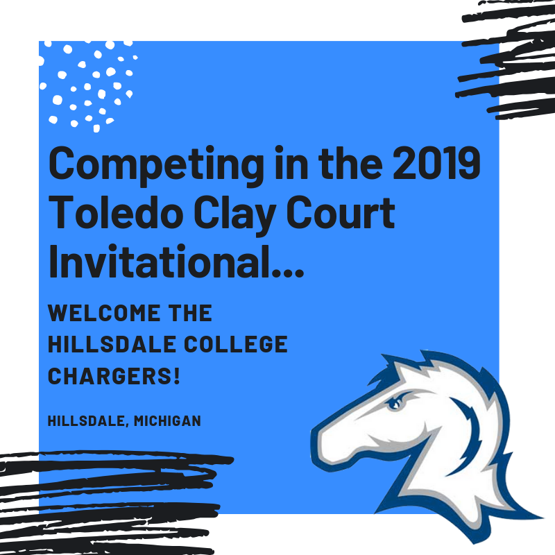 TOLClubTennis's tweet photo. TEAM ANNOUNCEMENT: We are happy to announce Hillsdale College will be competing in the 2019 Toledo Clay Court Invitational on October 11-13. 

To sign your club team up simply visit https://t.co/RvAbyV1Eqf https://t.co/UdNXyZ7F1v