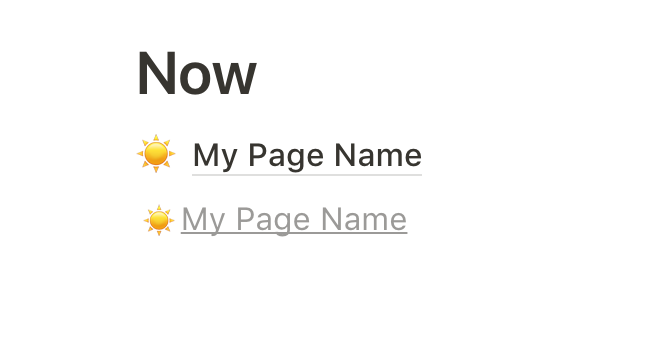 ramsgoli's tweet photo. @NotionHQ Hi Notion team! Not sure if this is a bug or expected behavior - I created a page titled "My Page Name" and @mention it just fine. But if I rename it to a date, the mention text looks funky, and I also can't find the page using the @ prompt 😕 https://t.co/PQbLU4waxO