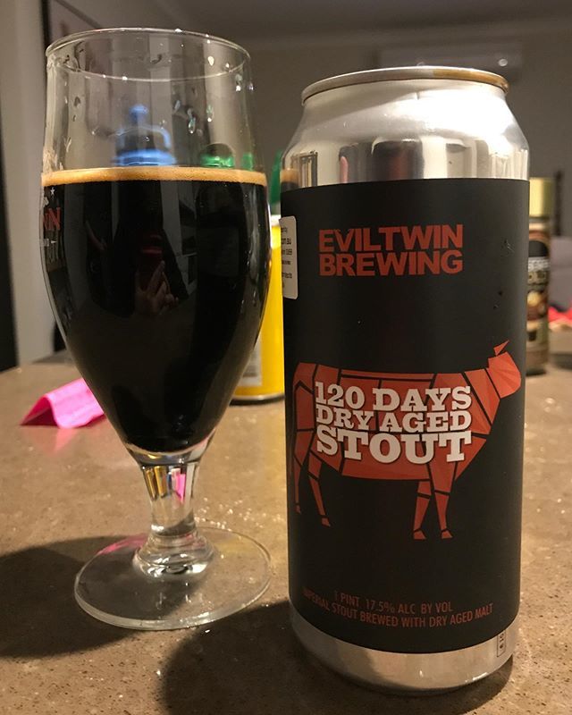 blindtastegf's tweet photo. Meat for vegetarians in #beer form? Maybe. There is a certain suggestion of Maillard products (the process by which protein is browned thus imparting a toasty-toffee like flavour) on #eviltwinbrewing’s 120 Dry Aged #stout.
-
Pouring a dense opaque black … https://t.co/SfTKzX5ECV https://t.co/uiHho7knly