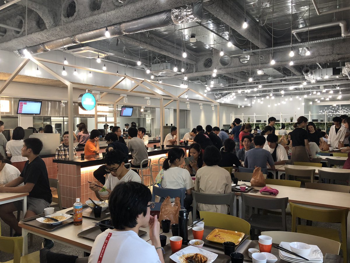 おもちゃ箱 近大の新しい食堂すげえ 今日だけ100円らしい しかも返してくれた