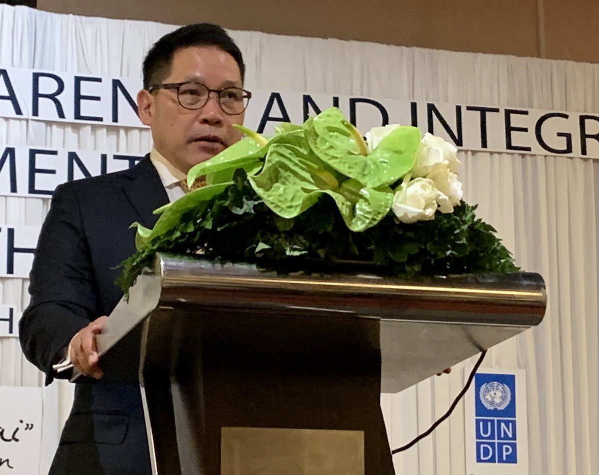 renaudmeyer's tweet photo. Strong commitment from Minister Savanayana of @mofthailand to #integrity4PublicProcurement incl. through innovation at @UNDPasiapac event on increasing transparency in public procurement for #SDGs with @UNODC_SEAP & #ACT AntiCorruption Organization of #Thailand https://t.co/Z1FRlvfKC1