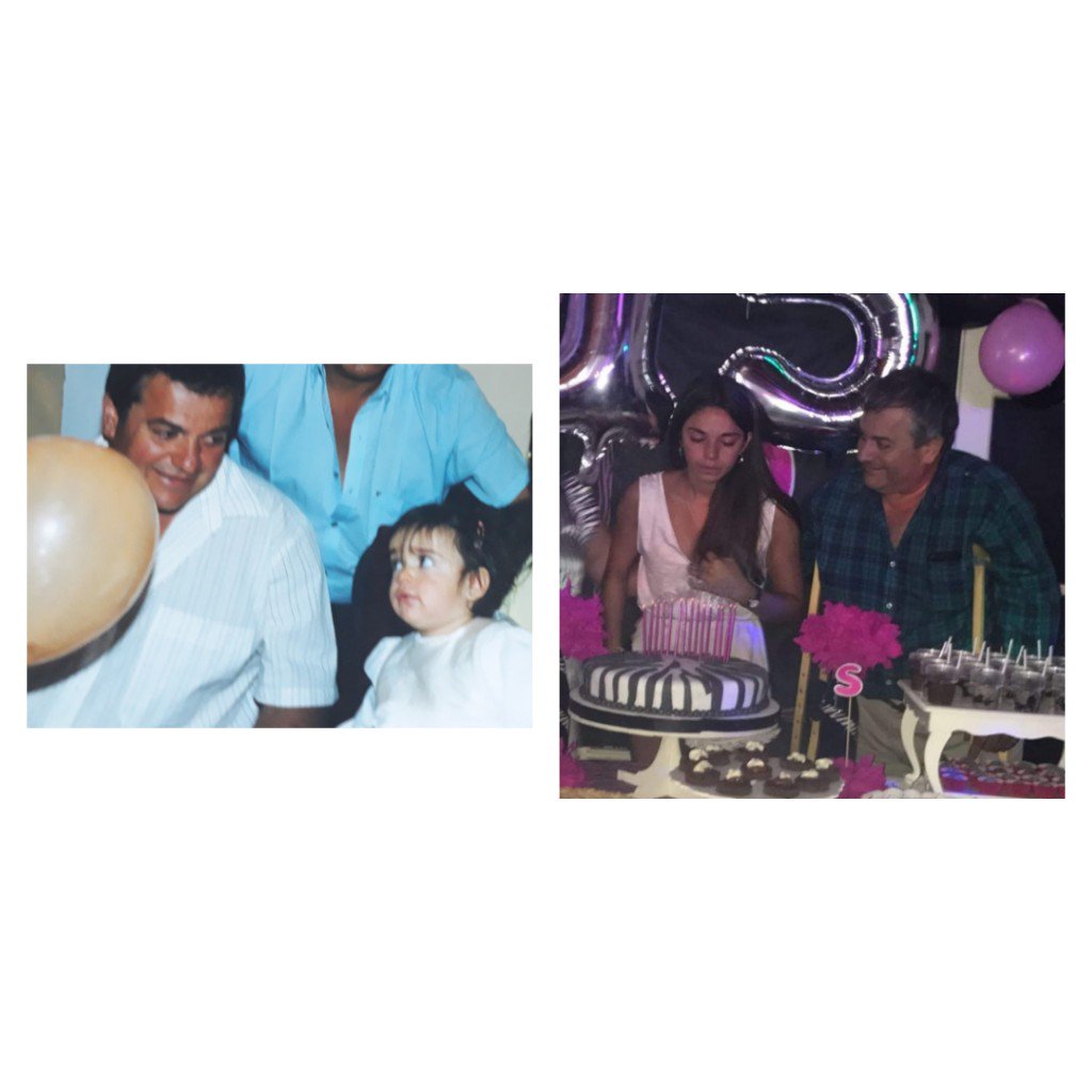 Esa mirada explica todo, es suficiente para saber y entender que fui lo mas importante de tu vida (al igual que vos para mi). Y se pasaron los años pero tu amor se mantuvo de la misma manera, o mas grande aún. La foto lo dice todo🖤
Te extraño tanto tanto