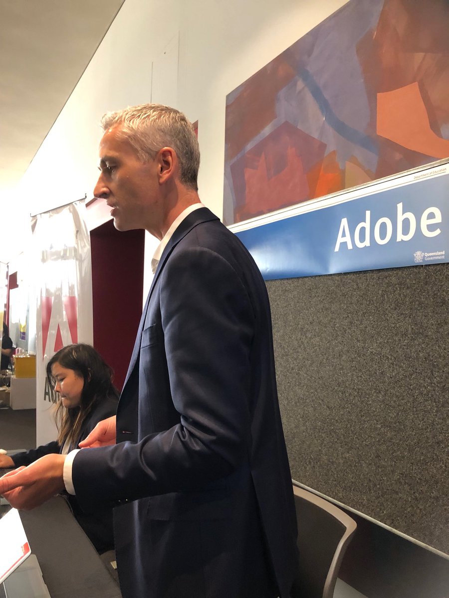 #iEducate2019 come and have a chat at the Adobe stall.