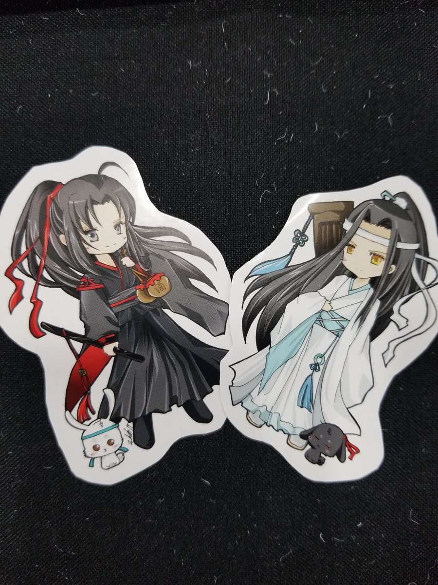 Tachiik's tweet photo. San japan loved my weirdo stickers!!!! #魔道祖师 #sanjapan https://t.co/QV8mClkFPX