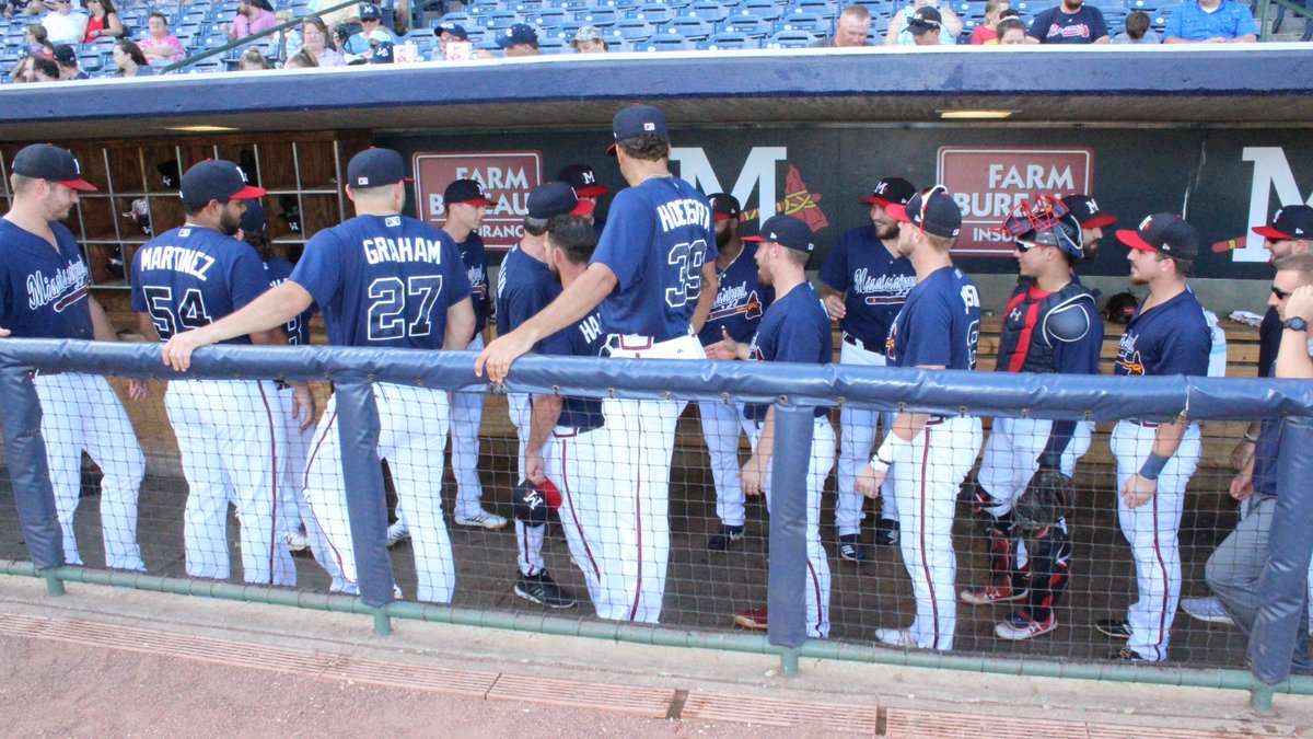 Mississippi Braves (@mbraves) on Twitter photo Before tonight's game, we recognized M-Braves pitching coach Dennis Lewallyn, who after 48 years in professional baseball, 37 years in a coaching role is retiring. 
The Pensacola, FL native was joined by his family and was presented with a framed Lewallyn #50 Braves jersey! Before tonight's game, we recognized M-Braves pitching coach Dennis Lewallyn, who after 48 years in professional baseball, 37 years in a coaching role is retiring. 
The Pensacola, FL native was joined by his family and was presented with a framed Lewallyn #50 Braves jersey!