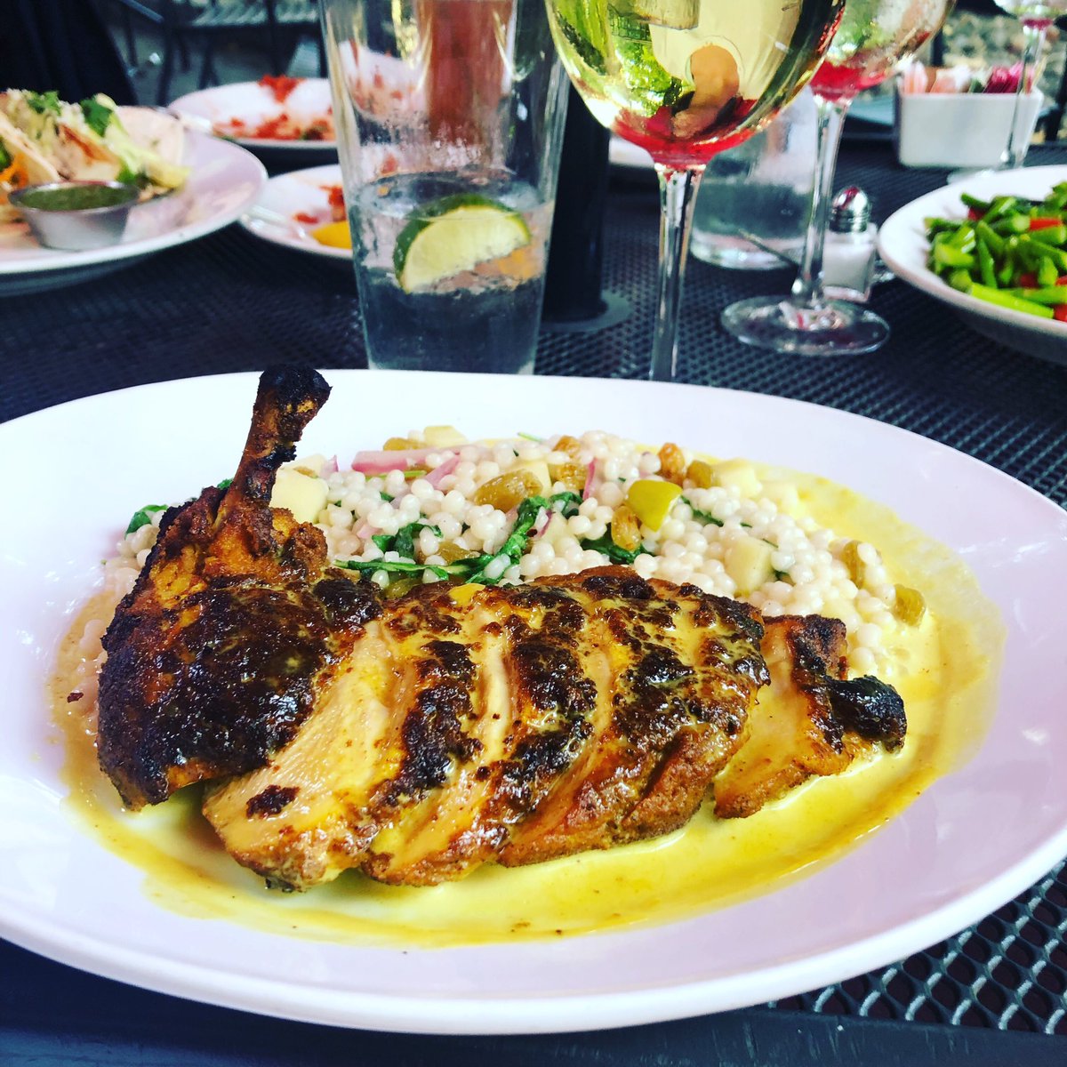 It’s September?????   Madras Curry Chicken on the patio keeps summer rolling!!!!