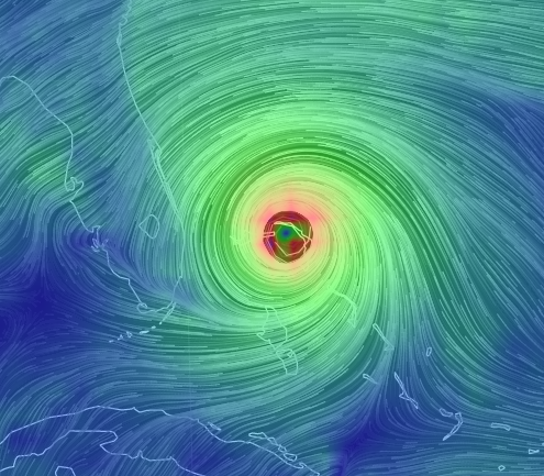 BobbiStorm's tweet photo. @crankywxguy what's that distortion over say Naples? area #Dorian #earthnull please thanks https://t.co/cphEyr4vvv