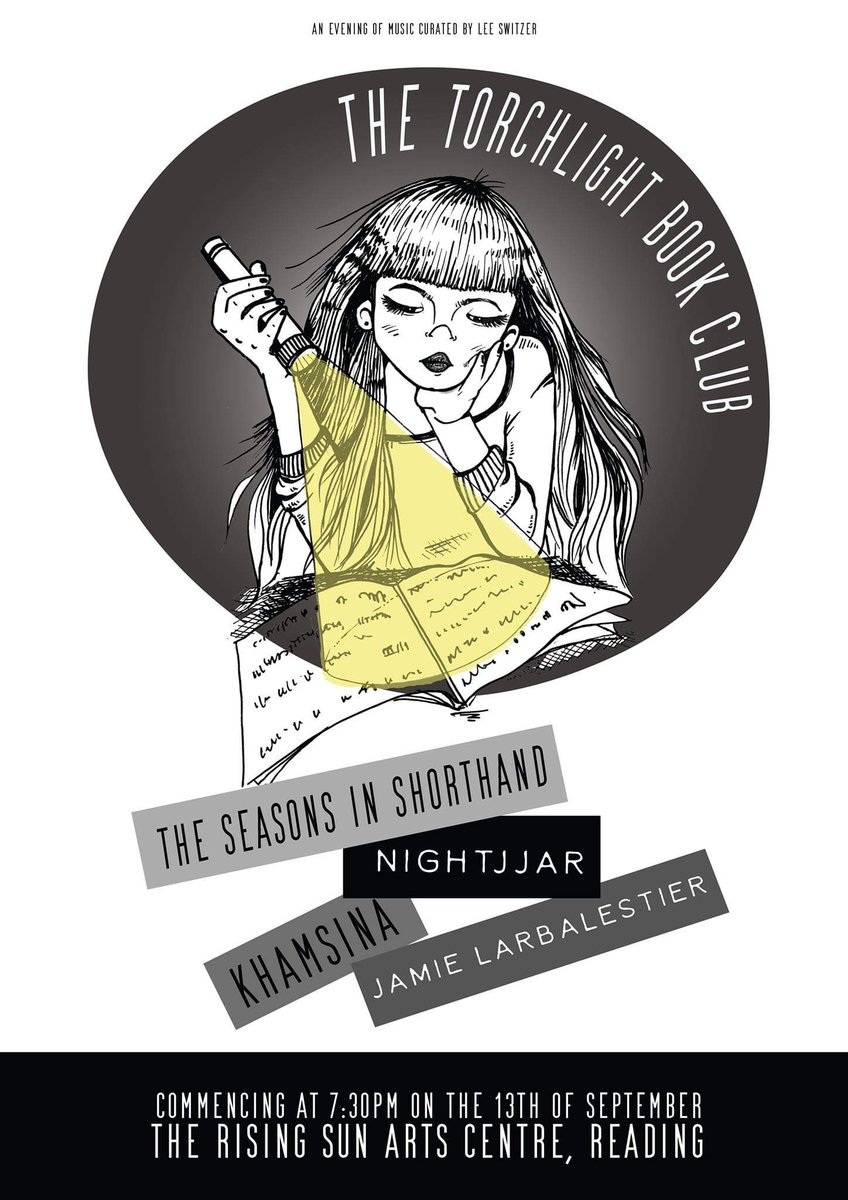 Coming along on Friday 13th September <a href="/RisingSunArts/">Rising Sun Arts</a>
A fantastic evening's entertainment...and only £5
<a href="/Seasonsinshort/">The Seasons in Shorthand</a> @nightjjarmusic
<a href="/JamieLarbalest/">Jamie Larbalestier</a> <a href="/KhamsinaMusic/">Khamsina</a>
<a href="/ReadingWOT/">Reading Whats On</a>
@AltReading <a href="/UniofReading/">Uni of Reading</a>
@WhitleyPump
facebook.com/events/4543321…