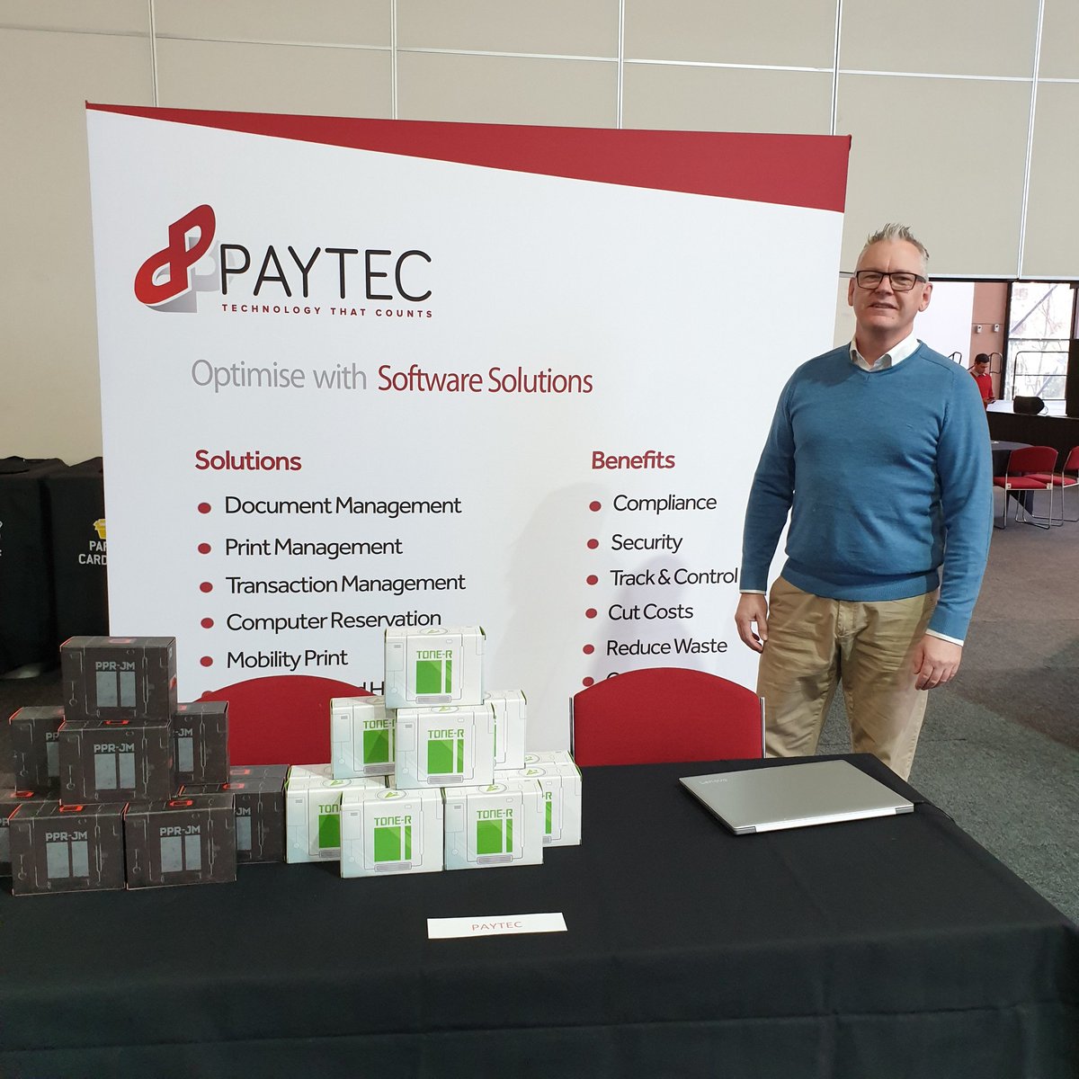 PaytecSA's tweet image. Public Libraries SA Conference 2019. Very glad to again support this terrific event and connect with our customers. #Paytec #papercut #monitorbm