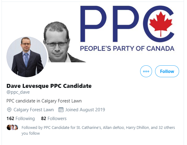 ppclists's tweet photo. We have just added the Twitter account for:
Nous venons d’ajouter le compte Twitter de:

Dave Levesque
@ppc_dave
Calgary Forest Lawn, AB

to these lists: / à ces listes:
2019 Candidates: https://t.co/HqntTfIfSt
Alberta EDAs: https://t.co/if9iHbTCVk https://t.co/XJ2NZo0VR6