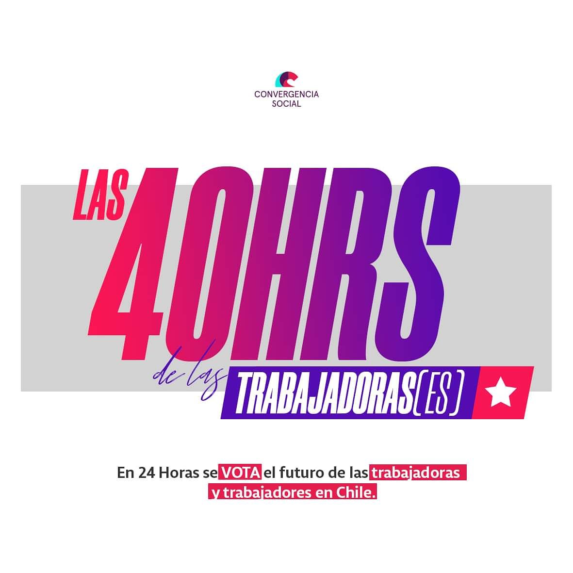ClaudiaHasbunF's tweet image. Mañana todas y todos aprobamos las 40 horas de las trabajadoras y los trabajadores. 

Todo nuestro apoyo a Gael Yeomans @GaelDiputada, Presidenta de Convergencia social y de la comisión de trabajo de la cámara de Diputados y Diputadas. 

#súmatealaconvergencia