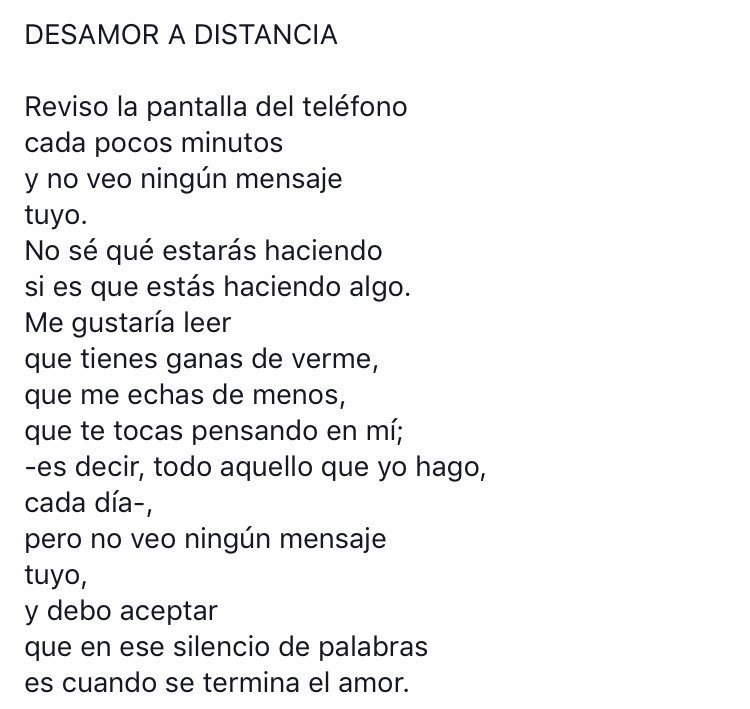 miguelgane's tweet image. DESAMOR A DISTANCIA