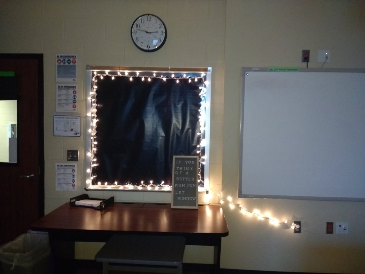 MrStevenson18's tweet photo. Rough start to the year made my classroom kinda... Let's say sad.  Thanks to @MaeStevenson_17 for the inspiration and help. https://t.co/6wH0Ra5GPQ