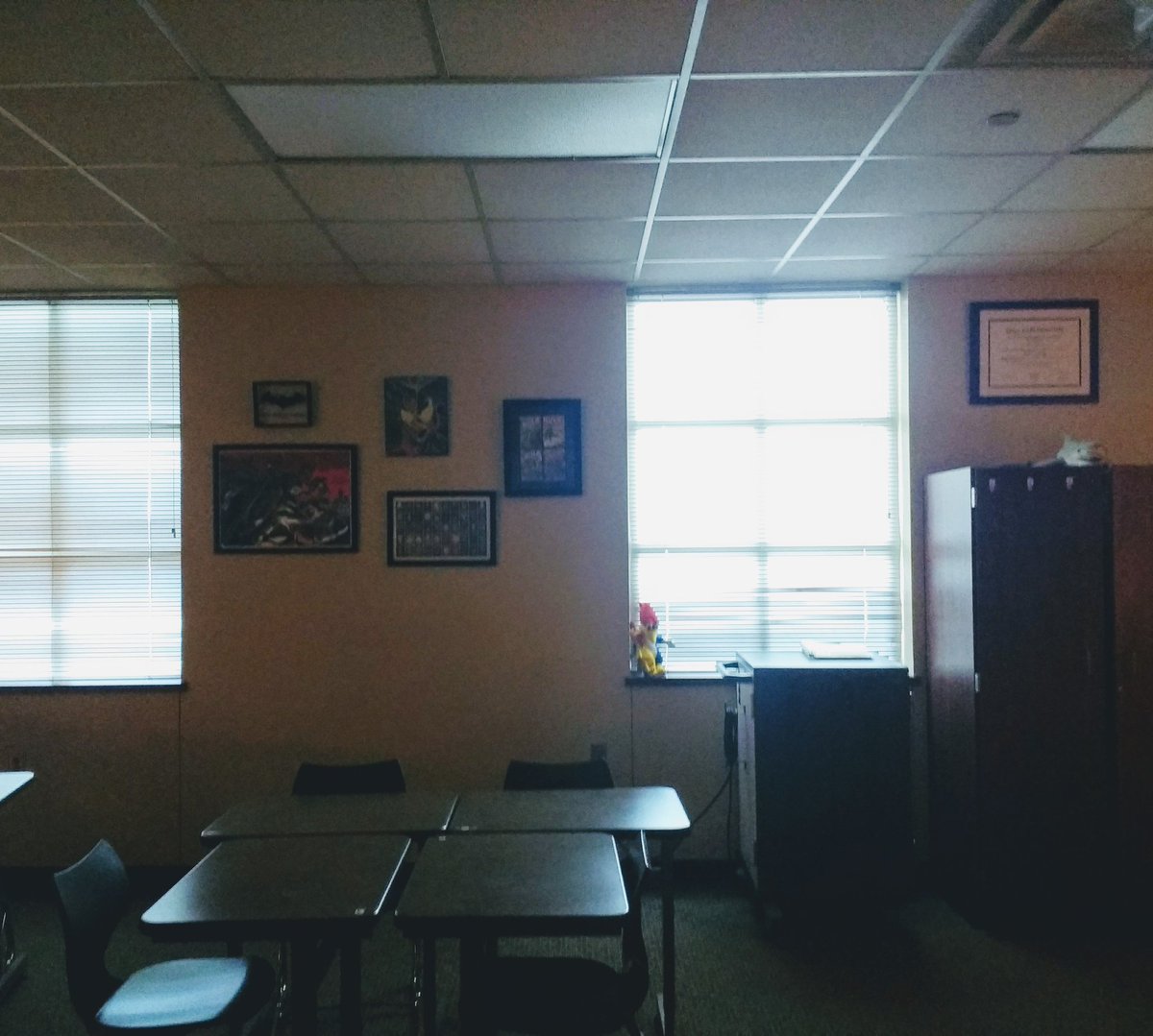 MrStevenson18's tweet photo. Rough start to the year made my classroom kinda... Let's say sad.  Thanks to @MaeStevenson_17 for the inspiration and help. https://t.co/6wH0Ra5GPQ