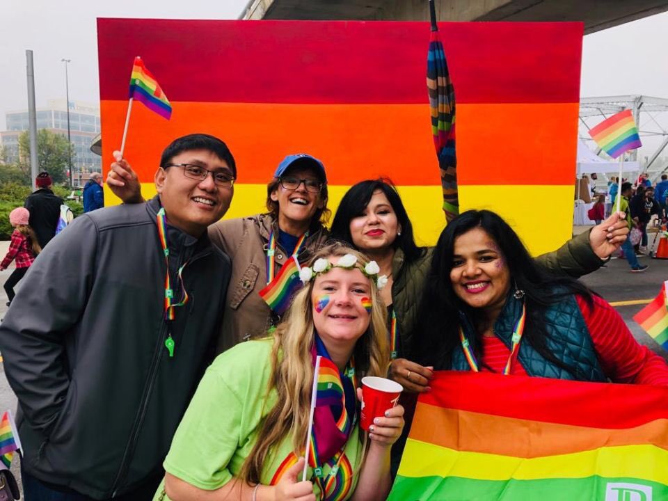 Great day at the pride parade! #PrideParade #foreverproud #TDpride <a href="/KariScarlett/">Kari Scarlett</a> @michaelvanessen