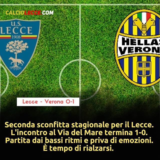 CalcioLecce's tweet photo. ⚽ #Lecce #Verona 0️⃣-1️⃣
Seconda sconfitta stagionale per il Lecce. L'incontro al Via del Mare termina 0-1.
Partita dai bassi ritmi e priva di emozioni. È tempo di rialzarsi.❤️💛 #calciolecce #SerieA #UsLecce #lecver #lecceverona https://t.co/UjHfxoRhRp https://t.co/01E7ETViKm