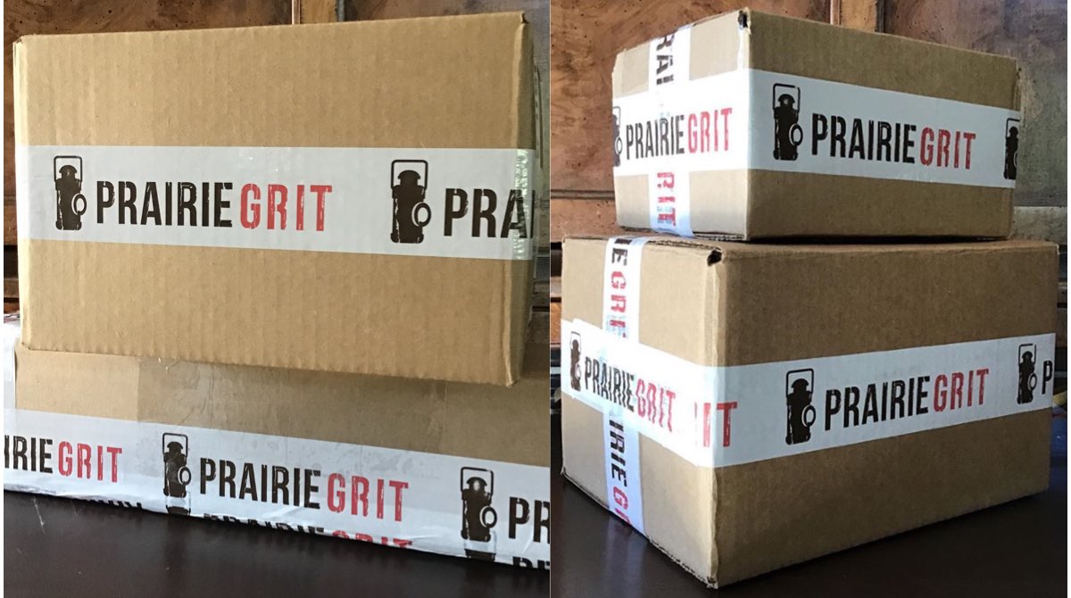 LeGrenierDEllen's tweet photo. A few sales on #prairiegrit headed out #prairiegritmarketplace #prairiegritseller #prairiegrittape @PrairieGrit https://t.co/k1yhChAkWK