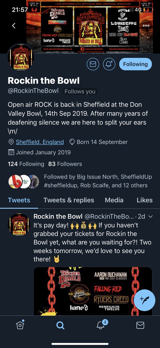HelpSheffield's tweet photo. This @RockinTheBowl is happening #SheffEvents #SheffMusic #SheffGigs #Rock #Sheffield https://t.co/Ta6CDZkSAH