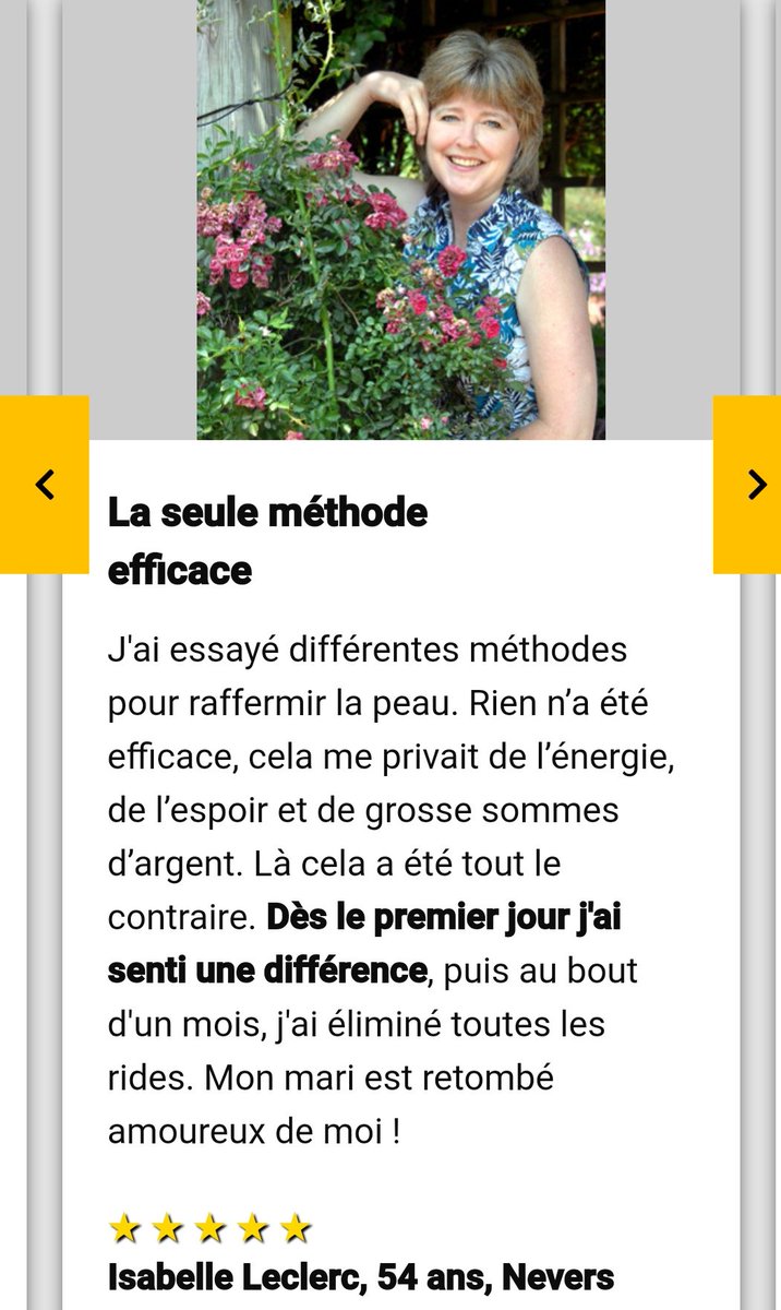 Mais ATTENDEZ LA MEILLEURE  @decodeurs  @lemondefr ... les sites sur lesquelles vous renvoyez ne changent même pas les photos et à peine les commentaires !!! Voici Irène QuiChangeDeNom qui a testé le traitement oreilles et anti âge sur les deux sites.Cc  @dgccrf