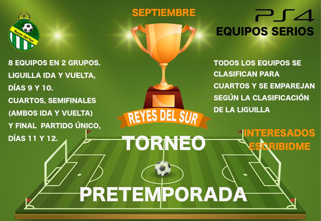 SurReyes's tweet photo. Primer torneo de pretemporada de @SurReyes gracias a los participantes y suerte a todos 💪

@CebollasFc
@VerdiBlancosFC 
@irippodragons 
@Furia_Charra 
@FCDragonBallPS4 
@DembaeSports 
@ShadowStormCF https://t.co/D6lcjoDP4V