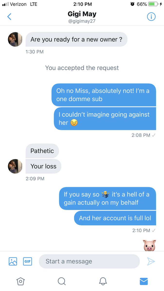 FinPigSub's tweet photo. Iβve never claimed to be a community sub. My Madam has claimed ownership of me and I would appreciate if other Dommes respected that. How am I pathetic for being loyal? Madam says loyalty is royalty ππ· #findom #youngsub #loyalsub https://t.co/eriiREo4cD