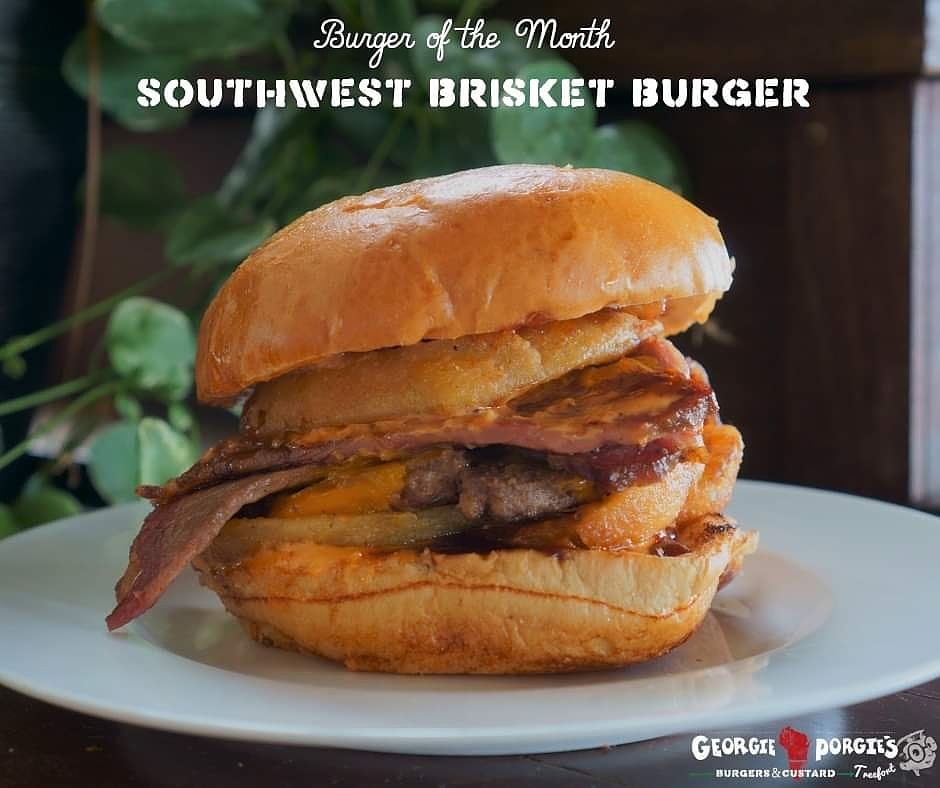 You GOTTA try this one!

Our signature Angus burger patty topped with smoked beef brisket, onion rings, BBQ sauce, chipotle mayo &amp; cheddar cheese.

It's going to be a good September.