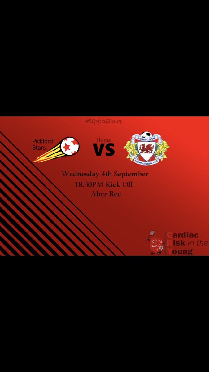 PickfordStars's tweet photo. Come and support the lads as we welcome @WenNeuadd down Abertysswg Rec at 6:30 #uppastars #justforjake 🌟⚽️❤️ https://t.co/IxKA9HHAEJ