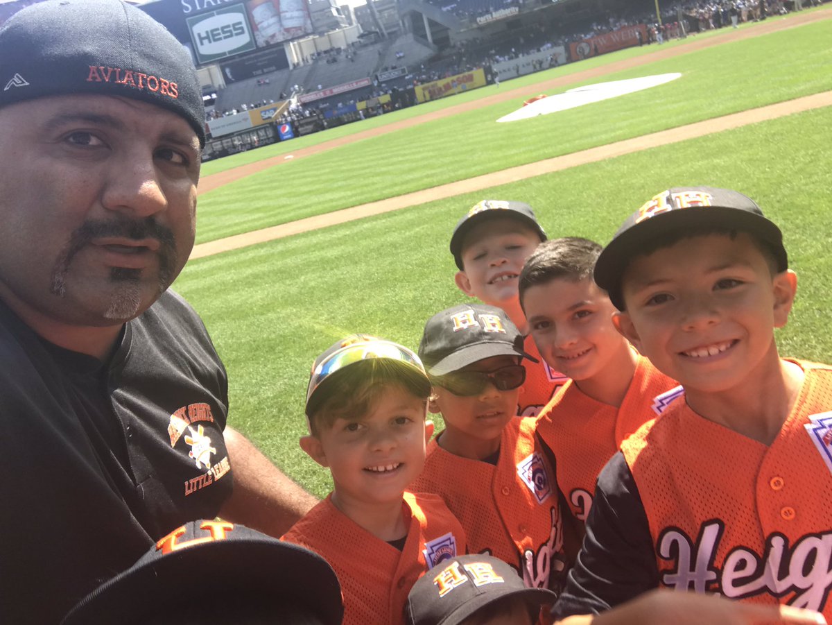 HeightsLL's tweet photo. Trip to @yankeestadium  for the on field parade with lots of @LittleLeague players from the area. Thank you @Yankees for the great day. https://t.co/7Fi8ofAeZP