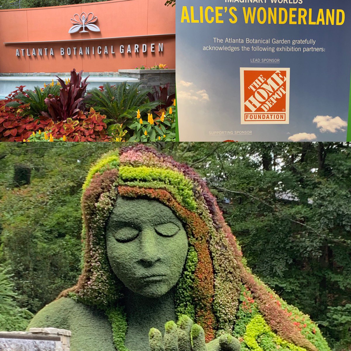 THDCharleneS's tweet photo. Had a great Sunday morning visiting the Atlanta Botanical Gardens. Amazing topiary sculptures. https://t.co/xUhZG6ebon