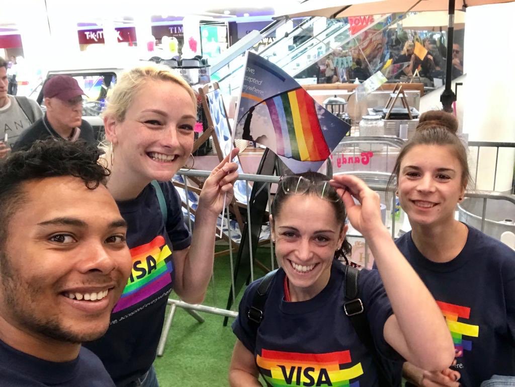 Awesome to see my fantastic Reading Team representing <a href="/VisaUK/">Visa UK</a> at #ReadingPride this year ! #TheWorksTeam <a href="/BaxterStorey/">BaxterStorey</a>