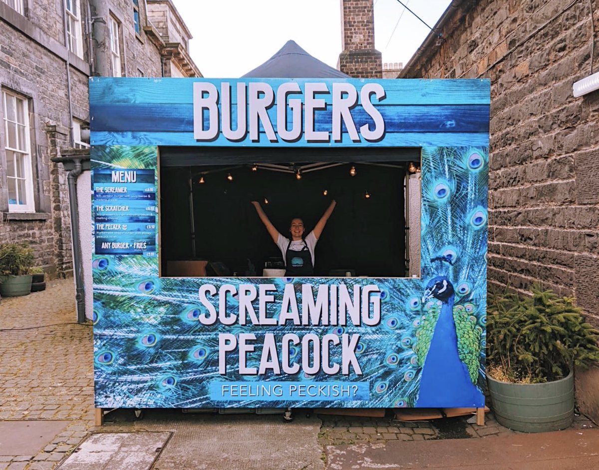 ScreamingPcock's tweet photo. 🦚 The Peacock Gazebo 🦚

Excited to introduce our shiny new gazebo, perfect for your next party fitting into the niftiest of spaces. Now available for private hire.

https://t.co/471xxXGzy9

#burgers #streetfood #screamingpeacock https://t.co/1td4P5rwHp