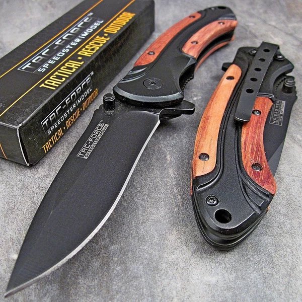 FrontierBlades's tweet photo. This 8” Tac Force spring assisted pakkawood pocket knife is a great knife to add to your collection. #knife #knives #pocketknife #blade #sale #knifesale #knivesforsale #knifeforsale #tacforce #speedstermodel #pakkawood #huntingknife #foldingknife #tacticalknife #selfdefense https://t.co/si0IhoxbZu
