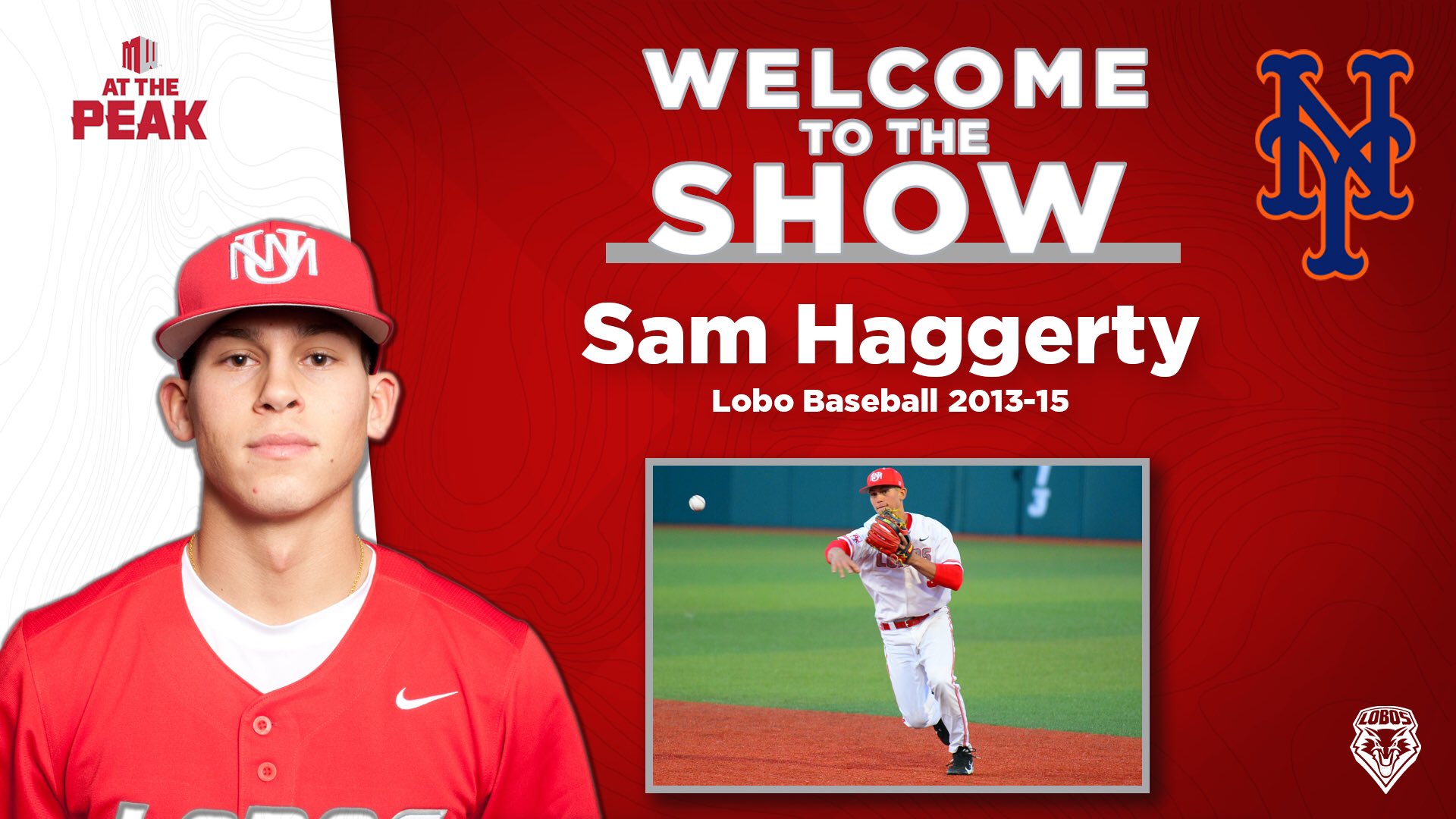UNM Baseball on X: WELCOME TO THE SHOW! Sam Haggerty (2013-15