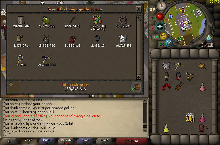 Bulldogs_rs's tweet photo. Bulldogs welcome @weedblazers clan to the wilderness! Our undercover agent found their member "Geluk" luring at the slayer caves in PvP worlds, and lured him all the way to the single strip! Resulting in a 170m kill, shame he lost his skull at the end! https://t.co/ohiUomV9Gk