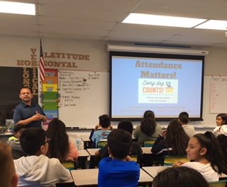 MsSolis's tweet photo. #loyalions #Room34Rules is visited by guest speaker, #school #counselor Mr. Miguel, for session on #attendancematters with special clip from @iamkidpresident...good times getting organized for #AlisalStrong!😉 https://t.co/AL0l5w5Nff