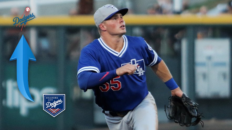 MiLB's tweet photo. ⭐️HOLLYWOOD BOUND ⭐️
Curtain up for Gavin Lux as the top #Dodgers prospect is headed to The Show.

📰: https://t.co/3KudQaFxS2 https://t.co/AA1KAGXgyU