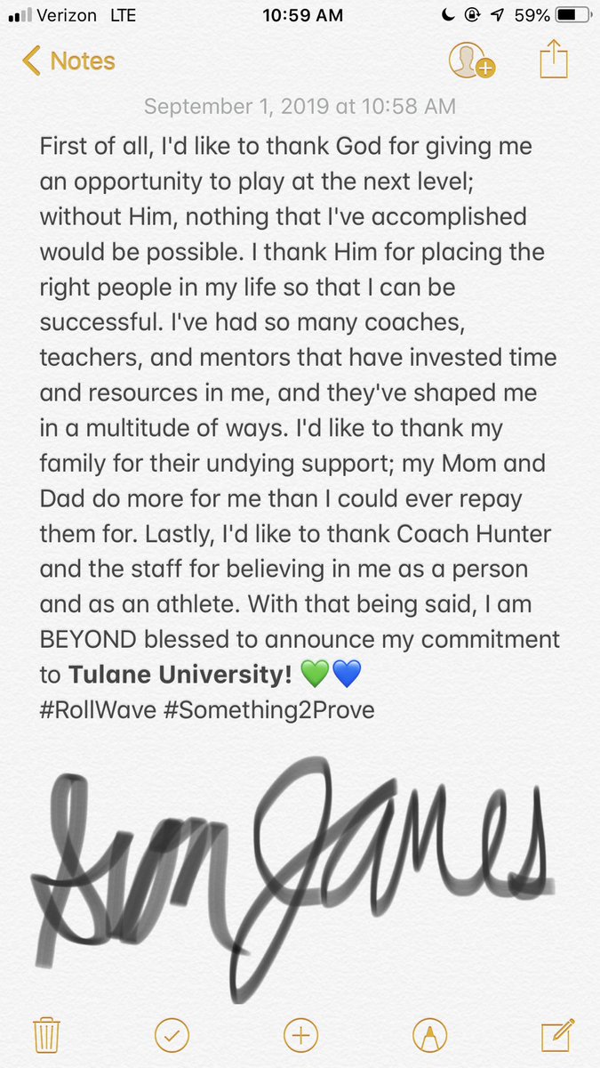 SionJames14's tweet photo. I've waited a long time for this day... COMMITTED π #RollWave https://t.co/4YUECiLZFm
